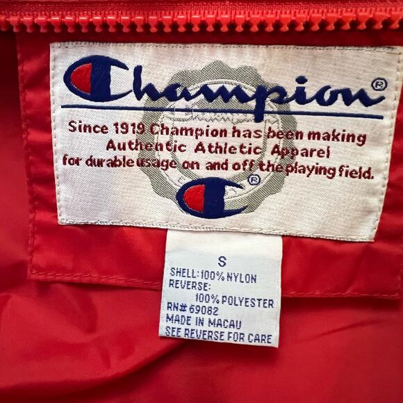 Champion Jacket Mens Small Nebraska Huskers Half Zip Reversible Coat Fleece - Picture 6 of 8